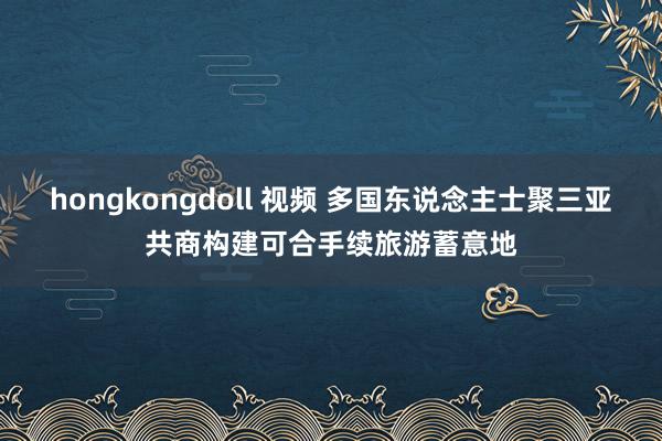 hongkongdoll 视频 多国东说念主士聚三亚共商构建可合手续旅游蓄意地