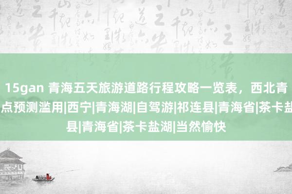 15gan 青海五天旅游道路行程攻略一览表，西北青海5日游玩景点预测滥用|西宁|青海湖|自驾游|祁连县|青海省|茶卡盐湖|当然愉快